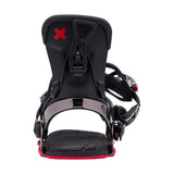 Speed-In-Pro-Black and red snowboard binding on a white background
