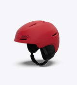 SpurMIPS-Red helmet with black interior on a white background