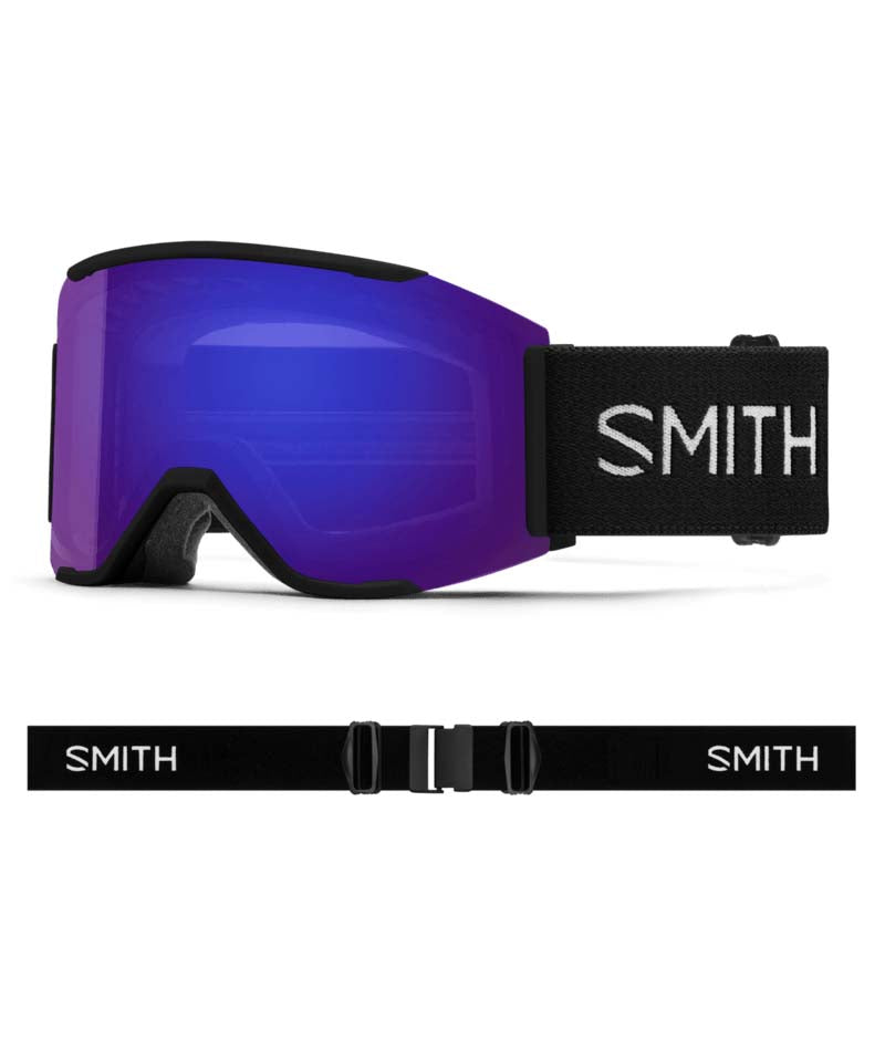SquadMag-Smith goggles with purple lens on a white background