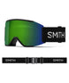 SquadMag-Smith goggles with green lens and black frame on a white background