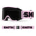 SquadMag-Pink and black Smith goggles on a white background