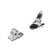 Squire11- Ski binding on a white background