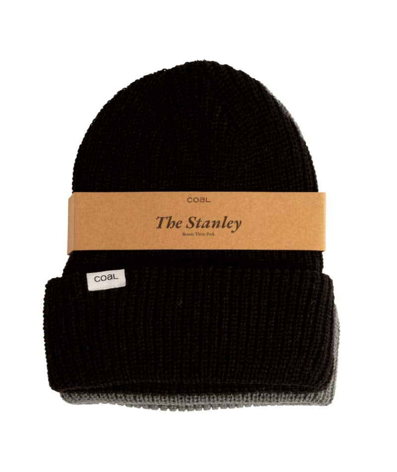 Stanley3-Pack- Stack of three beanies on a white background