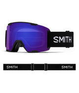 StashXL-Smith goggles with purple lens and black strap on a white background