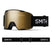 StashXL-Smith goggles with gold lens and black frame on a white background