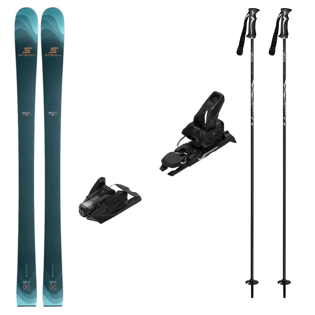 Stockli Nela 86 Womens Skis 2027 with Strive 12 Bindings Ski Package