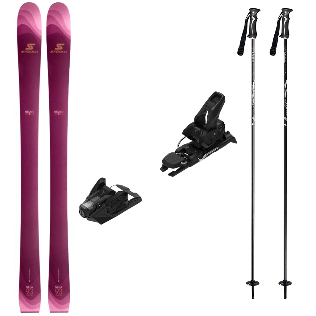 Stockli Nela 93 Size 163cm Womens Skis 2027 with Strive 12 Bindings Ski Package