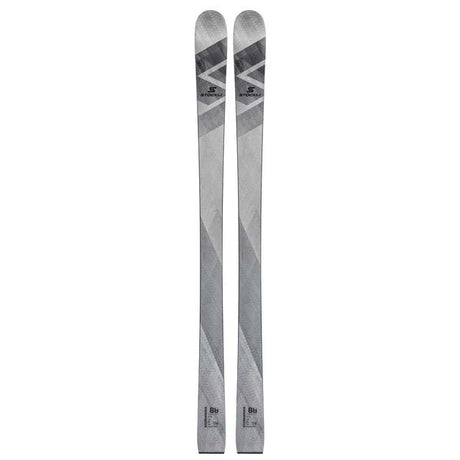 Stormrider88- Light grey and darker grey ski on a white background 