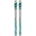 Stormrider95- Silver and teal ski on a white background