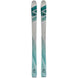 Stormrider95- Silver and teal ski on a white background