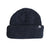 StripeDoubleRoll- Beanie on a white background