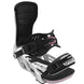 Stylist-Black and white snowboard binding on a white background