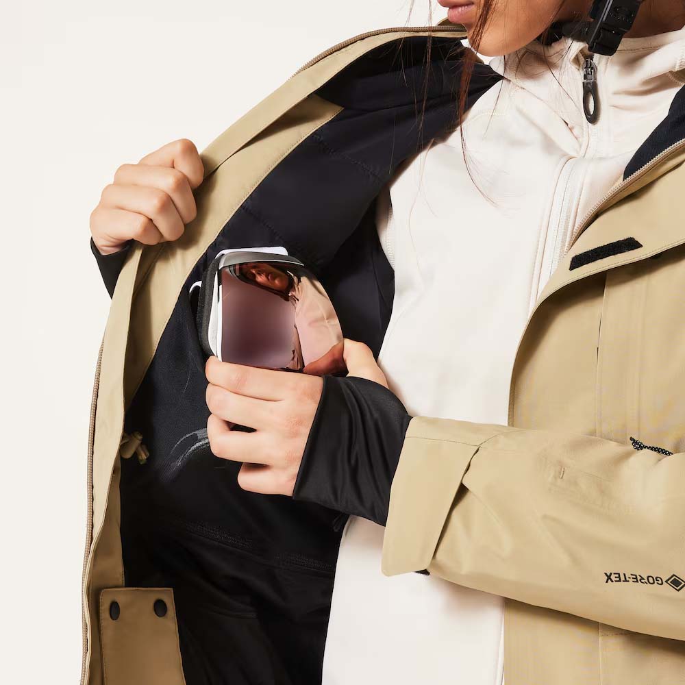 SubTempRCGORE-TEXJacket-Beige jacket with a hood on a white background