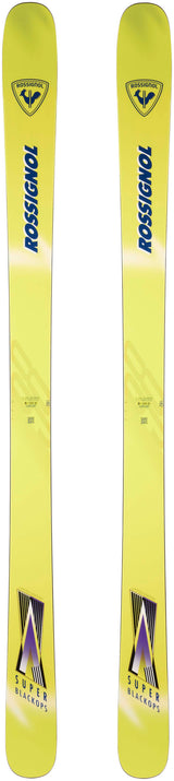 SuperBlackops- Yellow ski on a white background