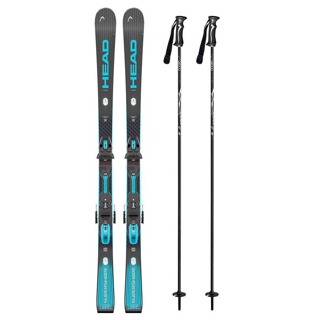 Head Supershape e-Speed Mens Skis 2027 with Protector EVO PR 13 GW System Bindings Ski Package
