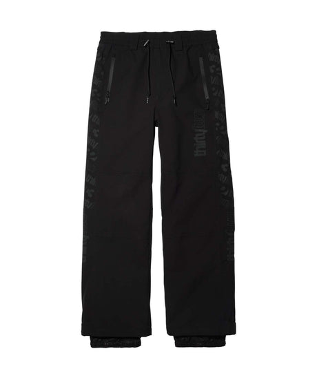 SweeperPant- Black pants with side zippers on a white background