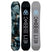 T-RicePro- Two views of a snowboard with different designs on a white background