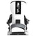 T-Zero-Black and white snowboard binding on a white background
