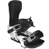 T-Zero-Black and white snowboard binding on a white background
