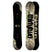 T32M- Two views of a snowboard with different designs on a white background