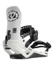 T32MFavaFase-White and black snowboard binding with visible branding on a white background