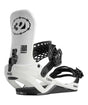 T32MFavaFase-White and black snowboard binding with visible branding on a white background
