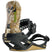 T32MStevensFase-Camouflage snowboard binding with black and gold accents on a white background