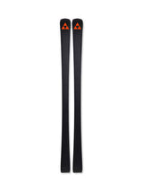 THECURVGTX_VX13PR-A single ski shown vertically against a white background, with a white border around it. The ski has a dark blue to red gradient base with yellow and orange 'CURV GTX' branding and a small red triangular logo near the top.