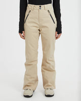 Astra Ski Pant-Beige snow pants worn by a person on a white background
