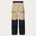TNPShellPant2.0-Beige and black pants with a brand logo on a light gray background