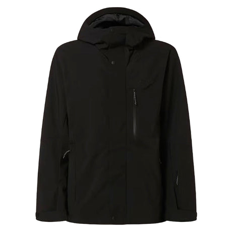 TNPTBTShellJkt-Black jacket with a hood on a light gray background