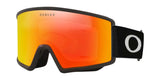 TargetLineM-Oakley goggles with orange reflective lens on a white background