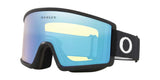 TargetLineM-Oakley goggles with blue reflective lens on a white background