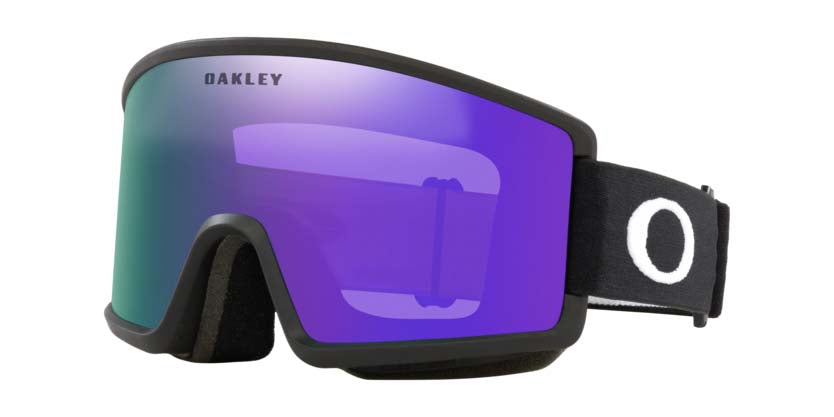 TargetLineM-Oakley goggles with purple lens on a white background