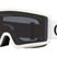 TargetLineS-Oakley goggles with white frame and black lenses on a white background