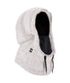 TarmacFauxFurHood-White fleece hooded jacket on a white background