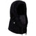 TarmacSherpaHood-Black fleece hooded jacket on a white background
