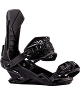 TeamBinding-Black snowboard bindings with Nitro branding on a white background
