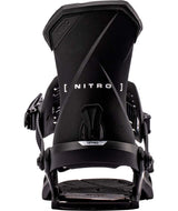 TeamBinding-Black snowboard bindings with Nitro branding on a white background