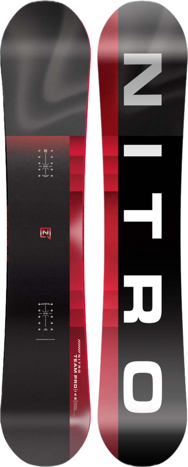 TeamPro- Multicolored snowboard on a white background