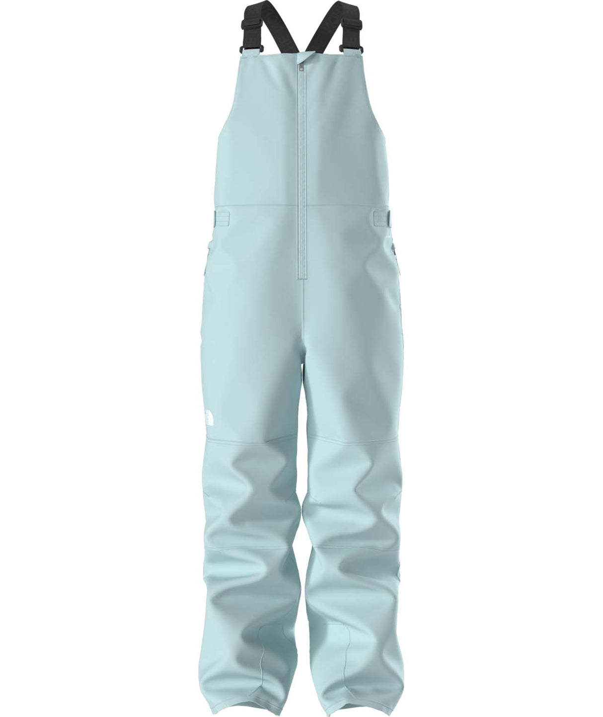 TeenFreedomInsulatedBib-Light blue bib overalls on a white background