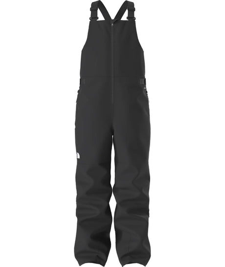 TeenFreedomInsulatedBib-Black bib overalls on a white background