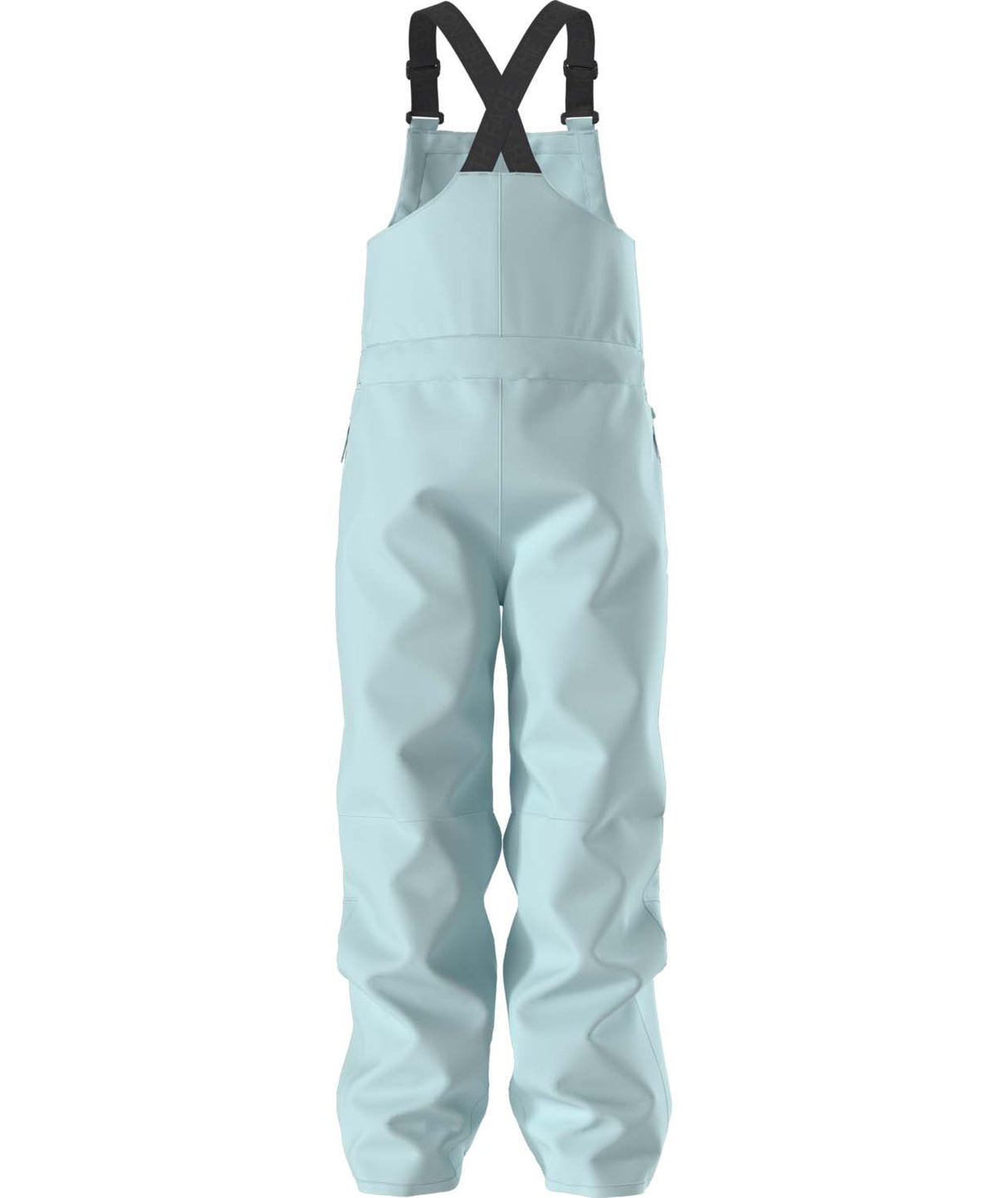 TeenFreedomInsulatedBib-Light blue bib overalls on a white background