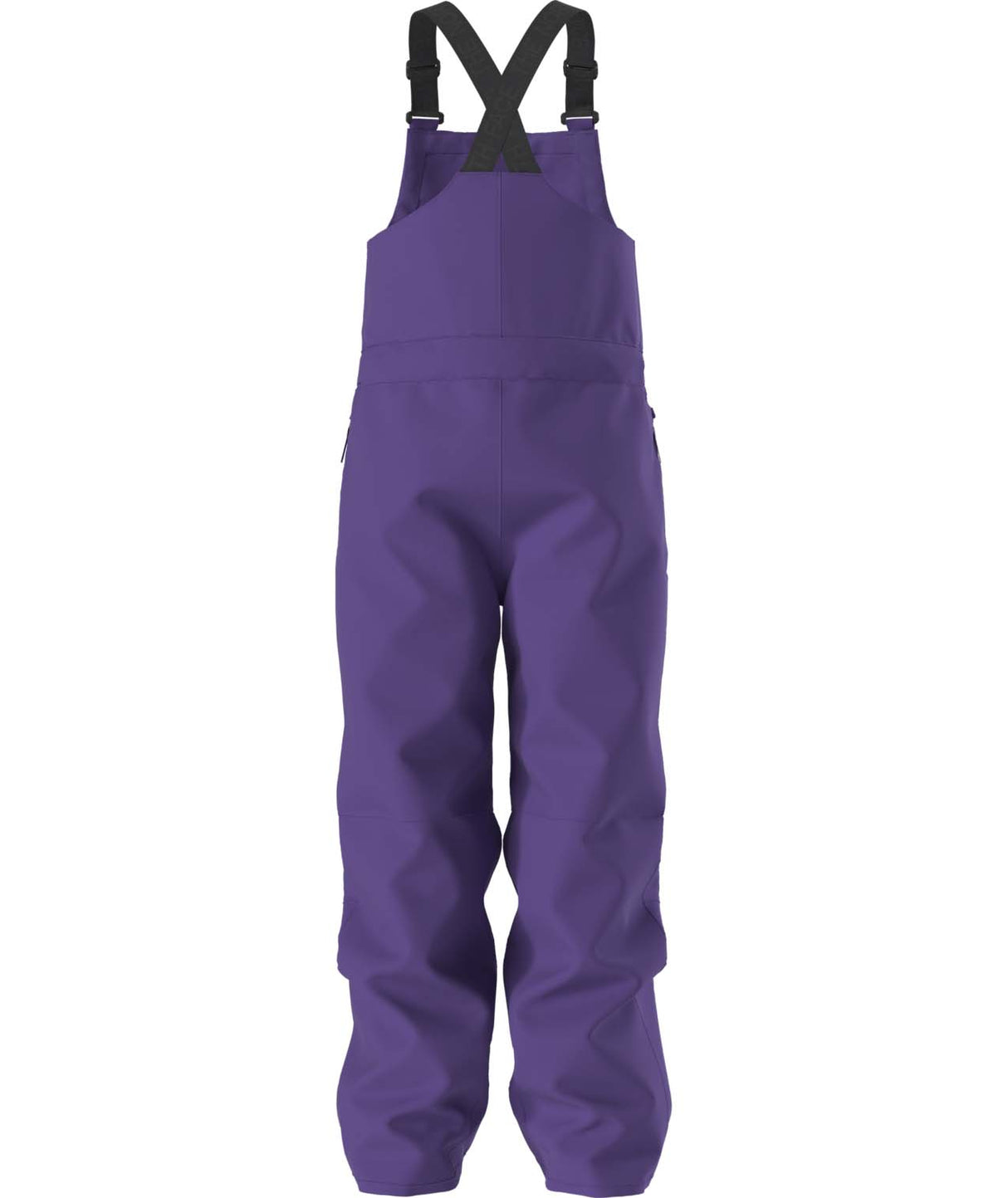 TeenFreedomInsulatedBib-Purple bib overalls on a white background