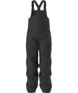 TeenFreedomInsulatedBib-Black bib overalls on a white background