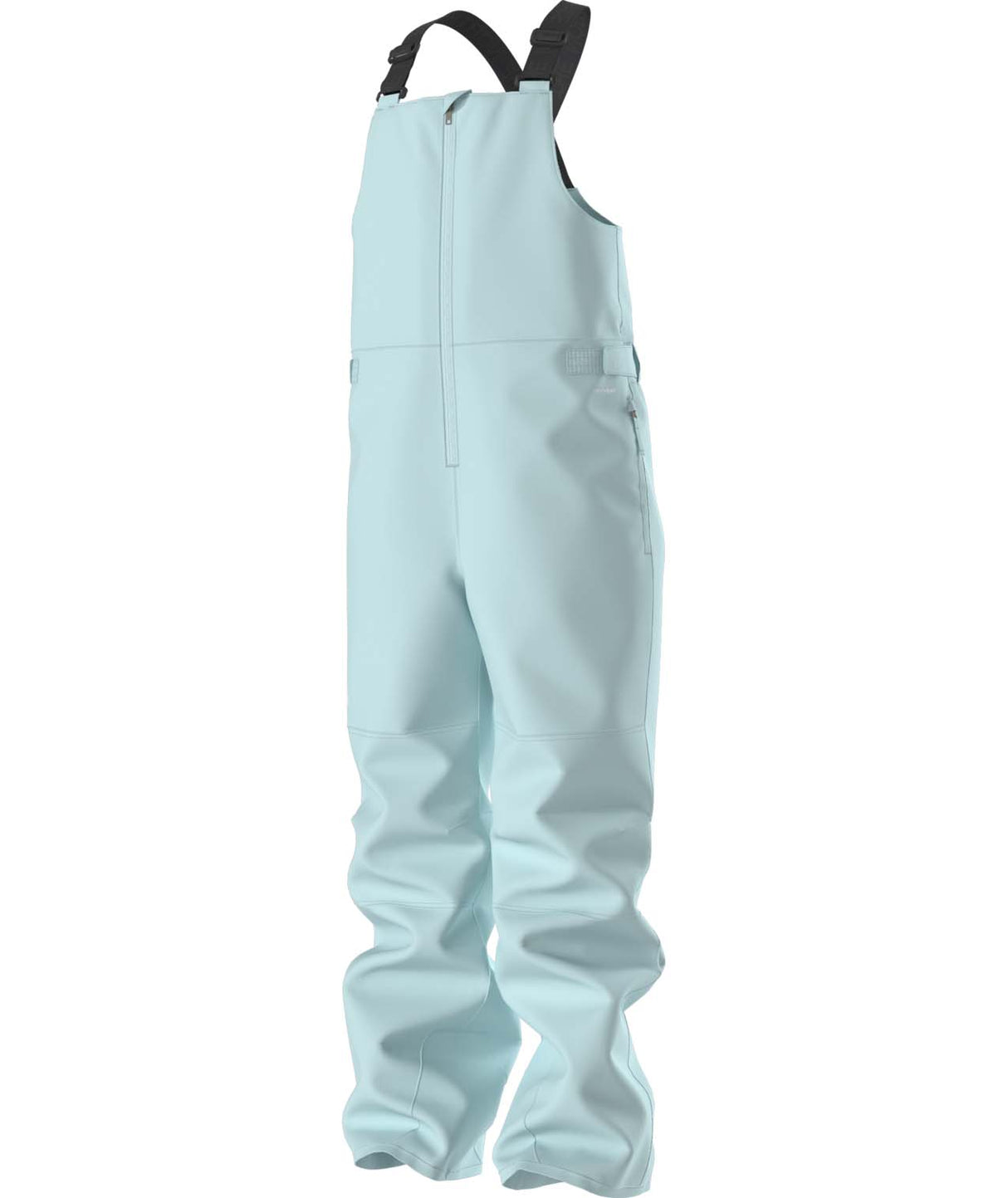 TeenFreedomInsulatedBib-Light blue bib overalls on a white background
