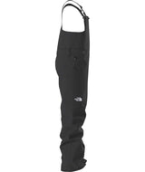 TeenFreedomInsulatedBib-Black bib overalls on a white background