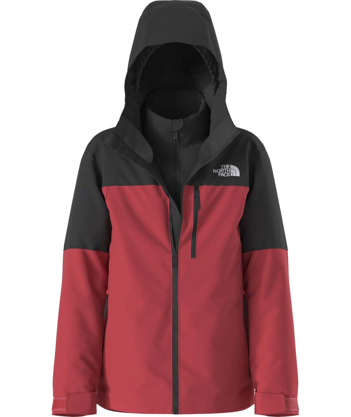 TeenFreedomTriclimate3-N-1-Red and black jacket with The North Face logo on a white background