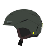 TenetMIPS- Dark green helmet with Giro logo on a white background