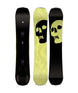 TheBlackSnowboardofDeathWide-multicolored snowboard on a white background